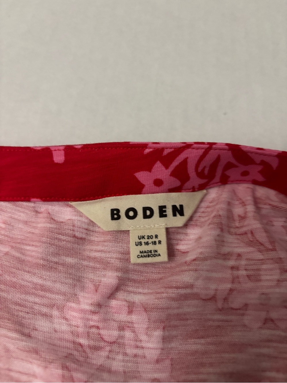 Boden  Piper Short Jersey Dress Size 16-18R  XL - Picture 6 of 10